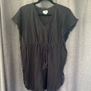 Old Navy Black Top with Lace Detail